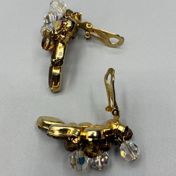 Verified D&E Juliana Topaz, Crystal and Aurora Borealis Necklace and Earrings - Picture 5 of 12